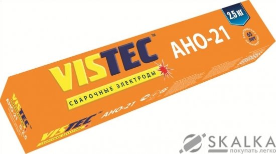 На фото Сварочные электроды Вистек Ано-21 3.0 мм 1.0 кг (48122)