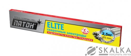 На фото Сварочные электроды Патон ELITE 3.0 мм 2.5 кг (49287)