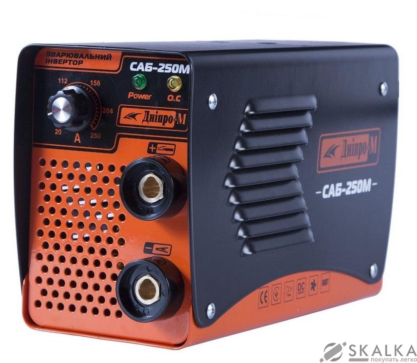 На фото Сварочный инвертор Дніпро-М САБ-250М 1.6-4.0 мм 20-250 А (70127027)