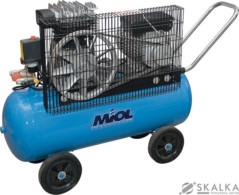 На фото Компрессор Miol Шторм 600 -50 2.2кВт 50л 600л/мин 8бар 220В (81-191)