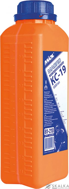 На фото Масло компрессорное Miol КС-19 1л (81-210)