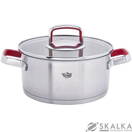 На фото Кастрюля Krauff Moderne Rot 5.2 л 26-188-112