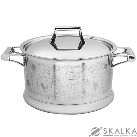 Кастрюля Krauff 6.3 л с металлической крышкой 24 см 26-247-004 На фото Кастрюля Krauff 6.3 л с металлической крышкой 24 см 26-247-004