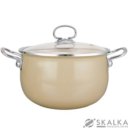 На фото Кастрюля Krauff Vanille 3.1 л с крышкой 18 см 26-224-030