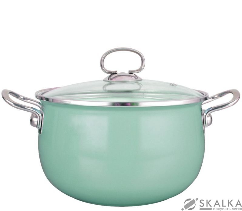Кастрюля Krauff Lazur 2.2 л с крышкой 16 см 26-224-032 На фото Кастрюля Krauff Lazur 2.2 л с крышкой 16 см 26-224-032