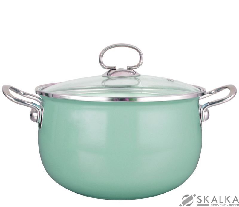 Кастрюля Krauff Lazur 3.1 л с крышкой 18 см 26-224-033 На фото Кастрюля Krauff Lazur 3.1 л с крышкой 18 см 26-224-033