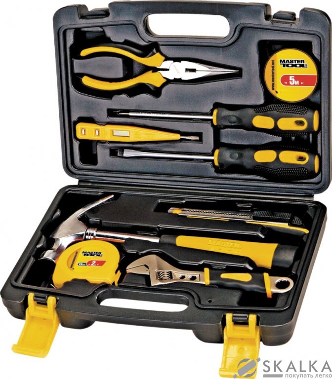 На фото Набор инструментов Mastertool 9 шт (78-0309)