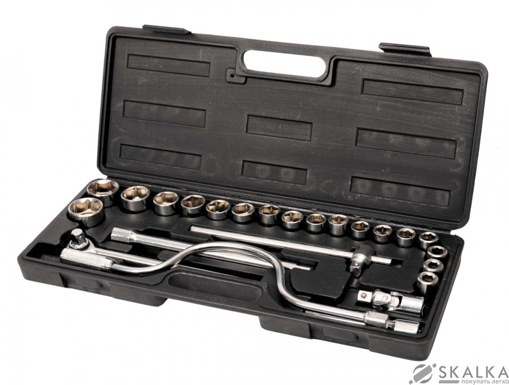 На фото Набор насадок торцевых Mastertool 1/2" 24 шт в кейсе (78-0260)