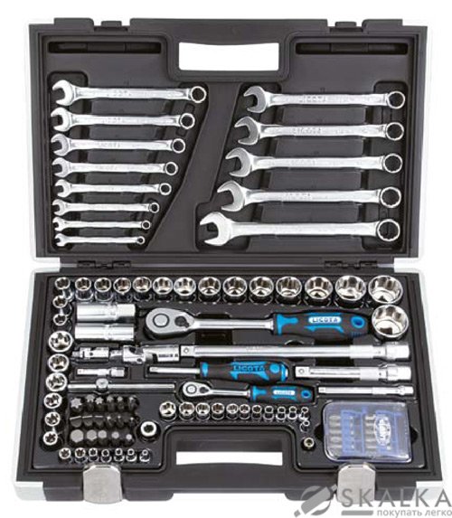 На фото Набор инструмента Licota 1/2" и 1/4" 6 гр. 108 предметов (ALK-0014F)