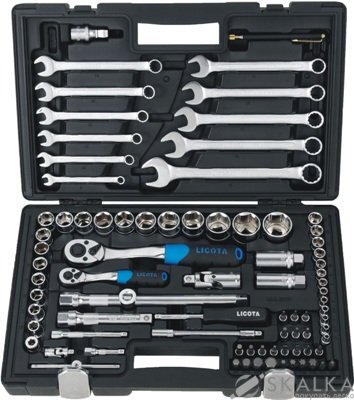 Набор инструмента Licota 1/4" и 1/2" 6 гр. 83 предмета (ALK-8015F) На фото Набор инструмента Licota 1/4" и 1/2" 6 гр. 83 предмета (ALK-8015F)