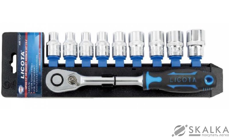 Набор инструмента Licota 1/2 з головками TORX - Е-профиль 10 шт (ABS-12127) На фото Набор инструмента Licota 1/2 з головками TORX - Е-профиль 10 шт (ABS-12127)