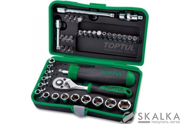 На фото Набор инструмента Toptul 1/4" 41ед. (GADW4101)
