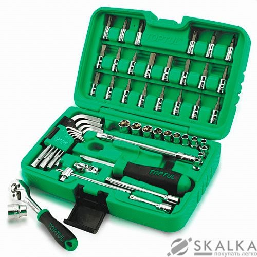 Набор инструмента Toptul комбинированный 1/4" 51ед. (GCAI5101) На фото Набор инструмента Toptul комбинированный 1/4" 51ед. (GCAI5101)