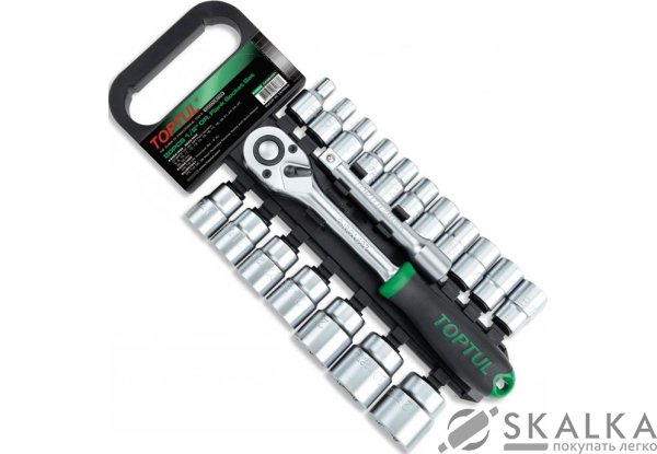 На фото Набор инструмента Toptul 1/2" 20ед. 8-32мм на пластиковом холдере (GABB2001)