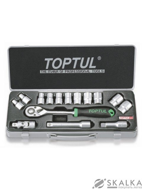 Набор инструмента Toptul 1/2" 15ед. 12 граней (GCAD1504) На фото Набор инструмента Toptul 1/2" 15ед. 12 граней (GCAD1504)