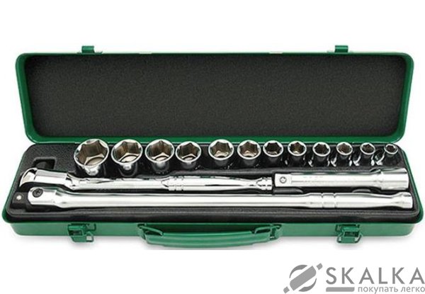 Набор инструмента Toptul 1/2" 15ед. 6 граней (GCAD1508) На фото Набор инструмента Toptul 1/2" 15ед. 6 граней (GCAD1508)