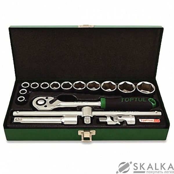 На фото Набор инструмента Toptul 1/2" 16ед. 6 граней (GCAD1607)