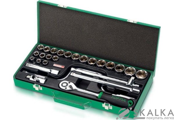 На фото Набор инструмента Toptul 1/2" 26ед. 12 граней (GCAD2602)
