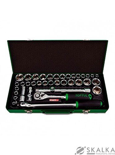 На фото Набор инструмента Toptul 1/2" дюйм + метр. 38ед. (GCAD3803)