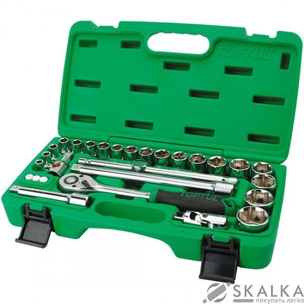 На фото Набор инструмента Toptul 1/2" 28ед. со светящимся переходником (GCAI2801)