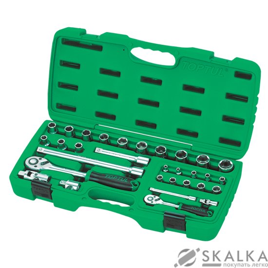 На фото Набор инструмента Toptul 1/2" & 1/4" 31ед. (GAAI3101)