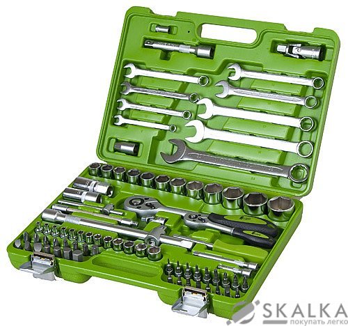 На фото Универсальный набор инструментов Alloid 1/4" & 1/2" 82 шт (НГ-4082П)