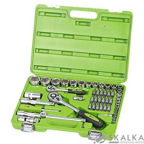 На фото Универсальный набор инструментов Alloid 1/4" & 1/2" 55 шт (НГ-4055П)