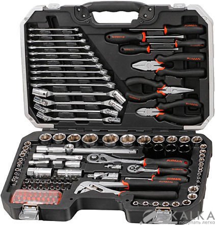 На фото Набор инструмента Fixman 1/4" & 1/2" 124 предмета (BT124)