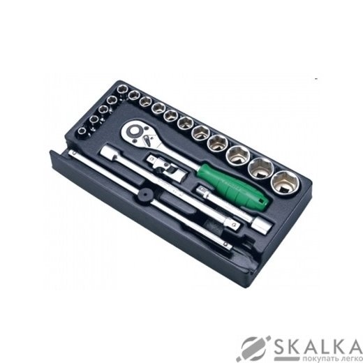 Набор торцевых головок и аксессуаров Hans 1/2" 20 шт (TT-16) На фото Набор торцевых головок и аксессуаров Hans 1/2" 20 шт (TT-16)