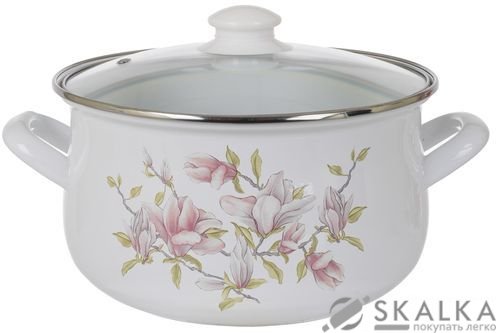 На фото Кастрюля Savasan 24 см 6 л Магнолия (6340961)