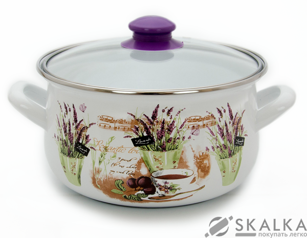На фото Кастрюля Savasan 20 см 3.3 л Лаванда (6340714)