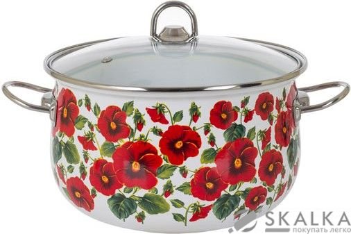 Кастрюля Savasan люкс 22 см 5 л Маки (6289803) На фото Кастрюля Savasan люкс 22 см 5 л Маки (6289803)