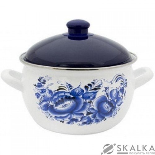 На фото Кастрюля Savasan Гжель 18 см 3 л (6314314)