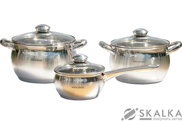 На фото Набор посуды Vincent из 6 предметов (VC-3029)