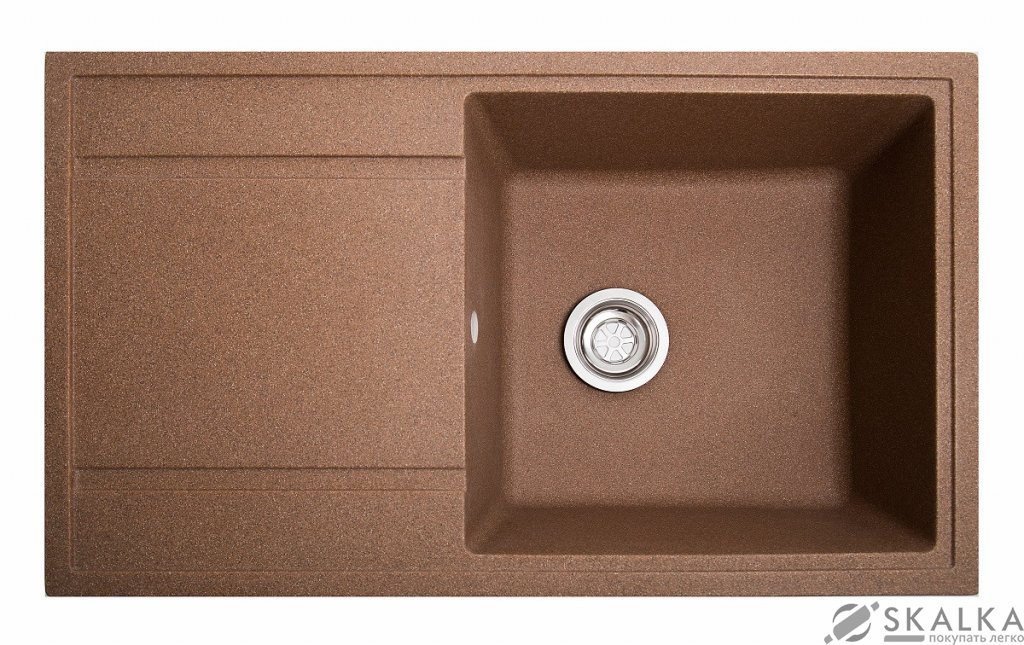 На фото Кухонная мойка Galati Jorum 86 Teracota (701) (10509)