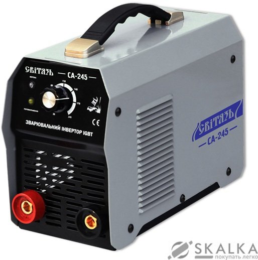 На фото Сварочный инвертор Свiтязь СA-245 1.6-5.0 мм 20-250 А (55016)