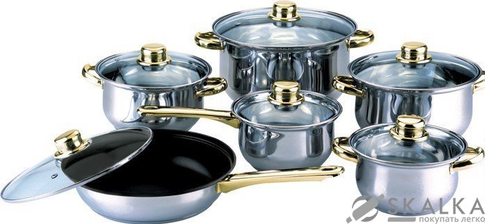 Набор посуды Martex 12 предметов 26-211-007 На фото Набор посуды Martex 12 предметов 26-211-007