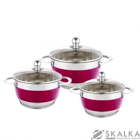 На фото Набор посуды Krauff Rubin 6 предметов 26-189-041