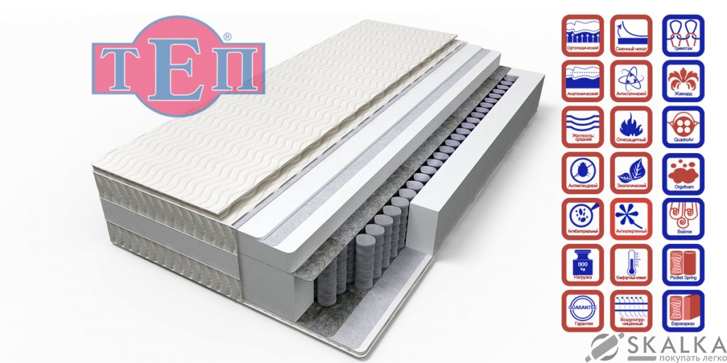 На фото Матрас ТЕП GRAND Exclusive 120х190 см