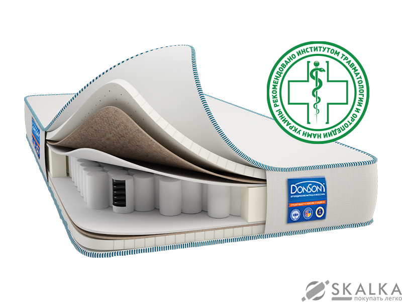 На фото Ортопедический матрас Donson Cozy 160х190 см (308)