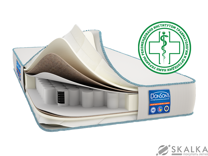 На фото Ортопедический матрас Donson Welldone 140х200 см (247)