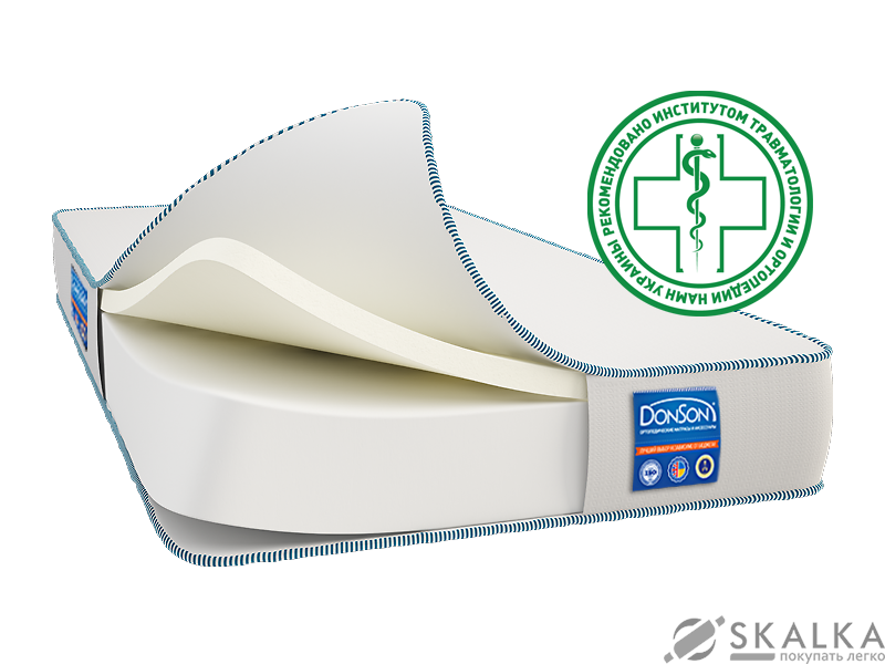 На фото Анатомический матрас Donson Memoflex 200х200 см (1251)