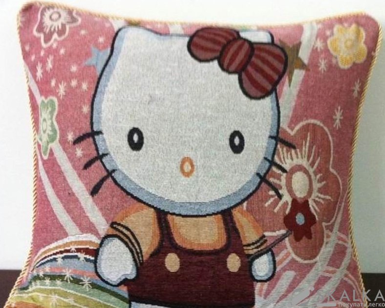 Наволочка Arya 45х45 см 2 шт Hello Kity Красная (1451016) На фото Наволочка Arya 45х45 см 2 шт Hello Kity Красная (1451016)