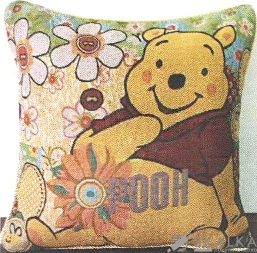 На фото Наволочка Arya 45х45 см 2 шт Winnie Pooh Цветочный (1451030)