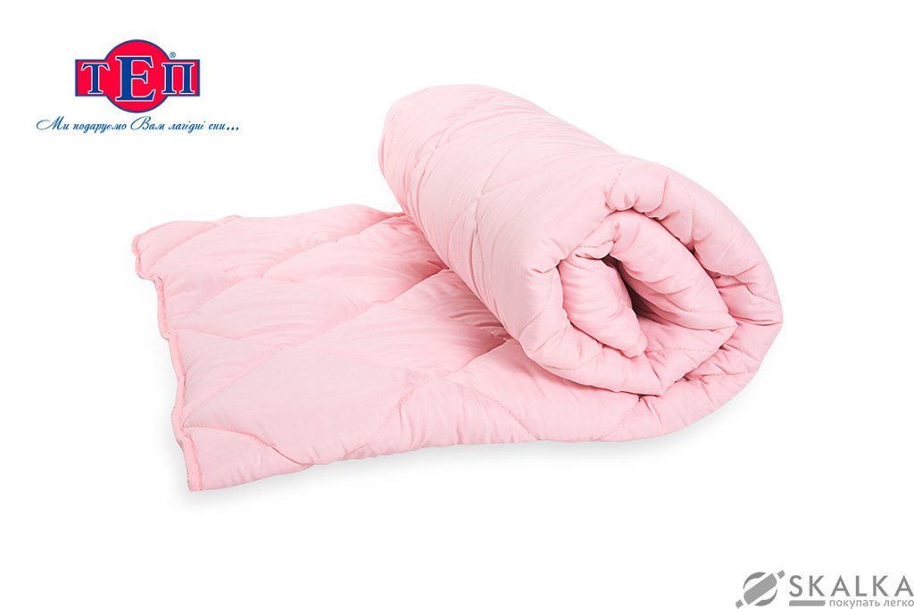 На фото Одеяло ТЕП EcoBlanc QA standard QuadroAir 150х210 см Розовое