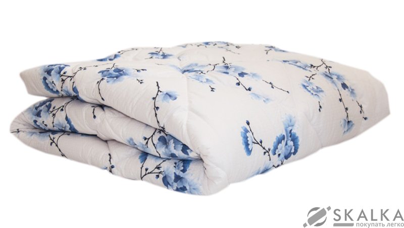 На фото Одеяло ТЕП Холлофайбер 105х140 см Синее