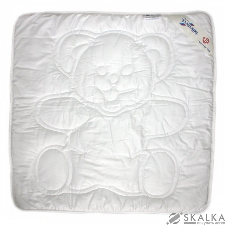 На фото Одеяло детское Billerbeck Teddy white Овечья шерсть 80х80 см Белое (0161-01/00)