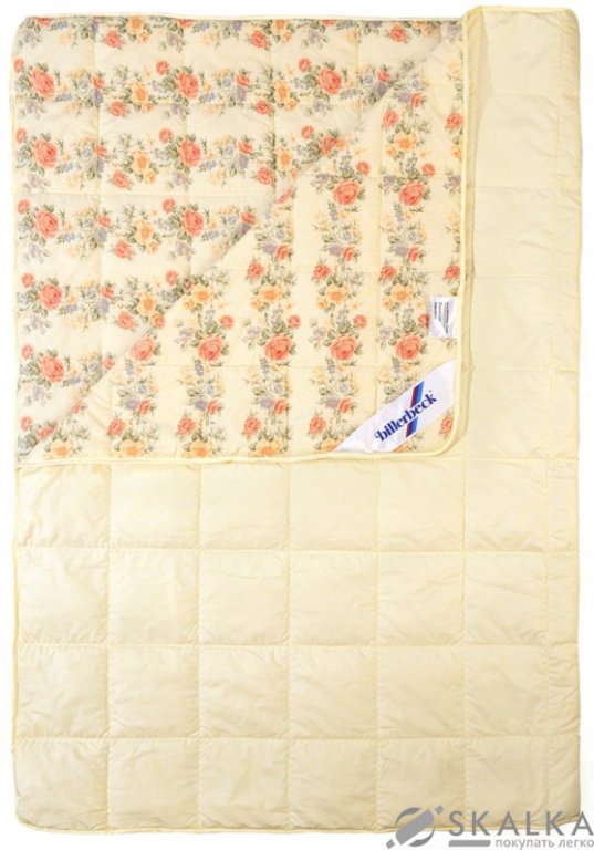 На фото Одеяло Billerbeck Венеция Овечья шерсть 140х205 см Кремовое (0105-01/01)