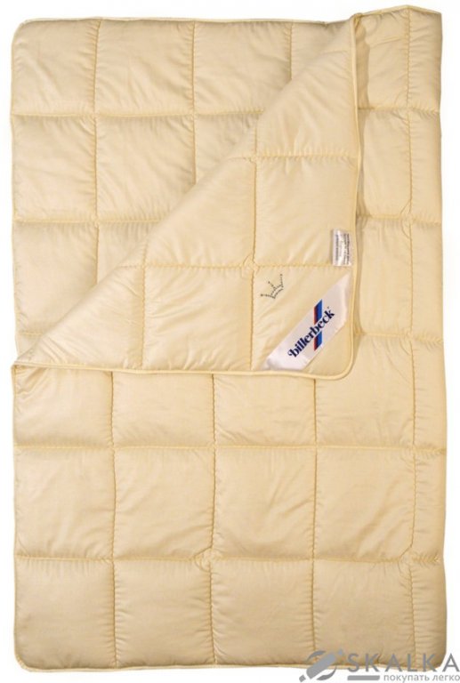 На фото Одеяло Billerbeck Корона Овечья шерсть 220х240 см Кремовое (0101-02/04)