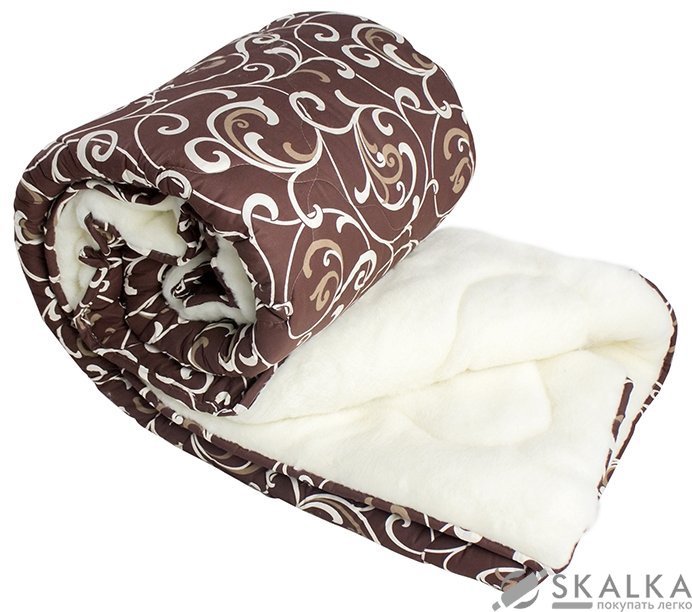 Одеяло Уют Овечья шерсть и Холлофайбер 200х220 см (211717) На фото Одеяло Уют Овечья шерсть и Холлофайбер 200х220 см (211717)